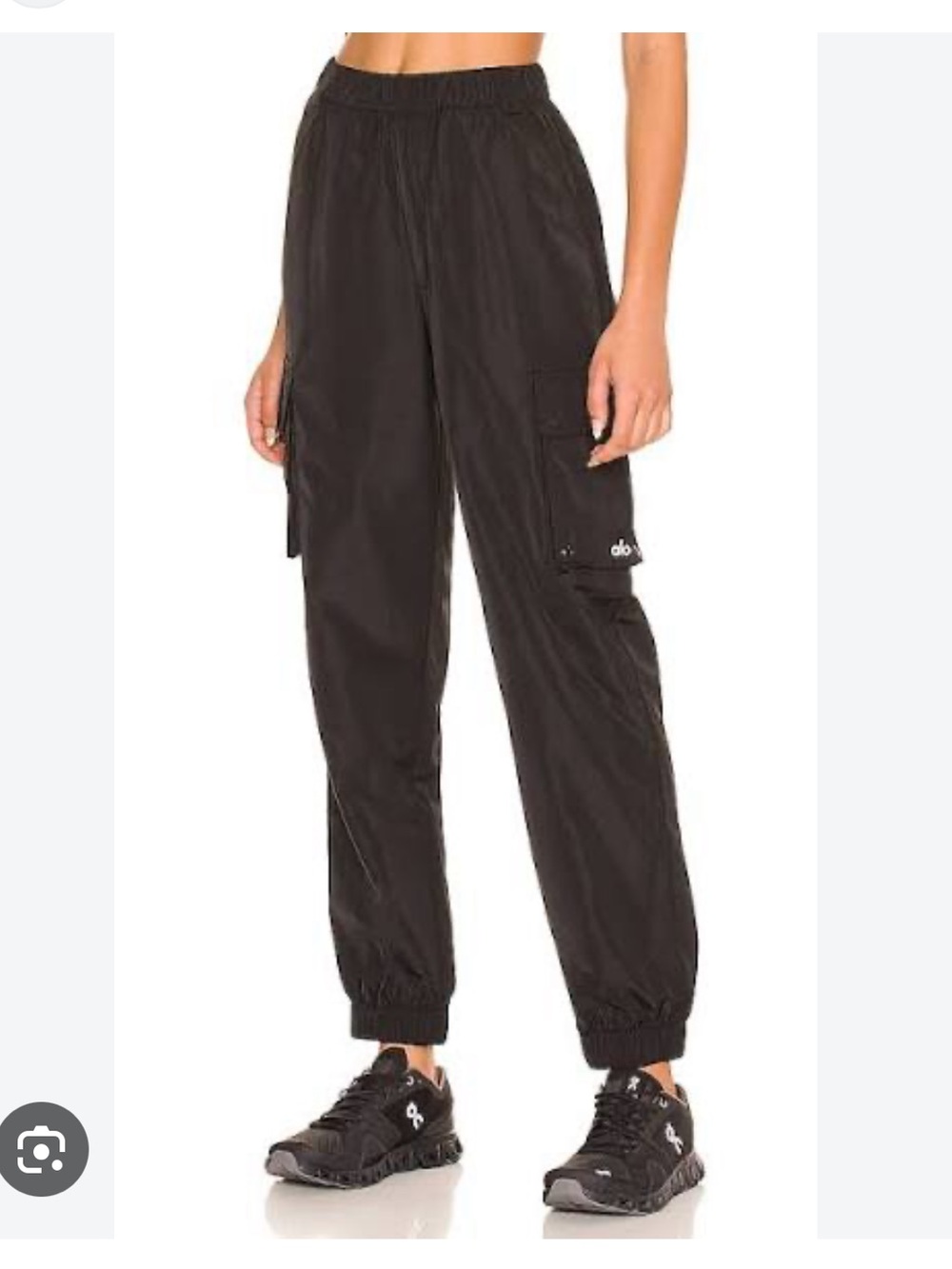 ALO Yoga It Girl Black Women's Cargo Jogger Pants